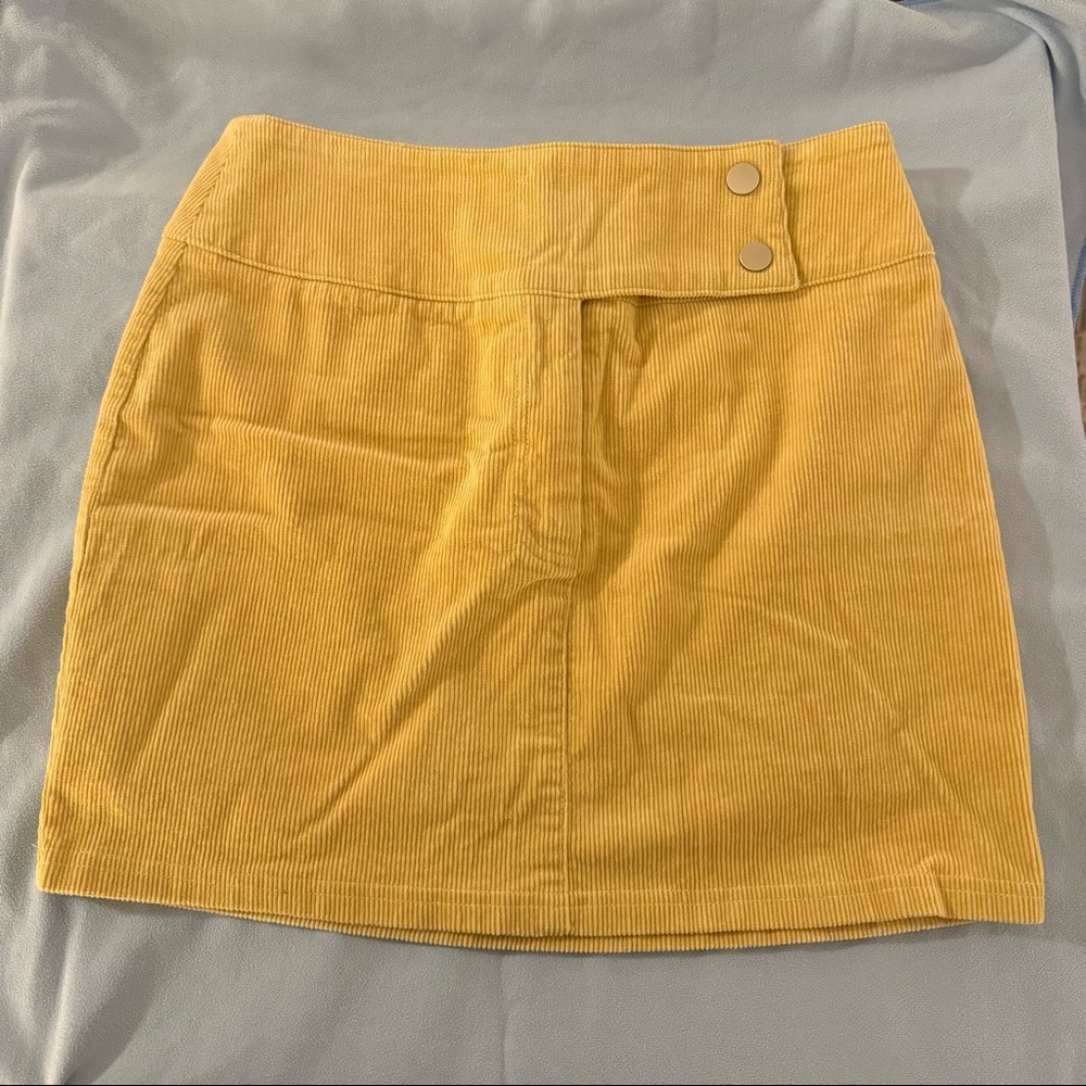 Corduroy mini skirt